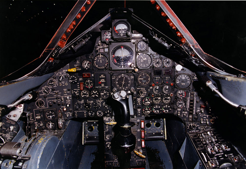SR-71 Blackbird front (pilot's) cockpit picture