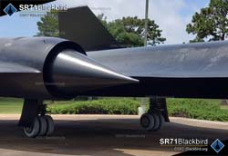 Image of the SR-71 starboard side shock cone